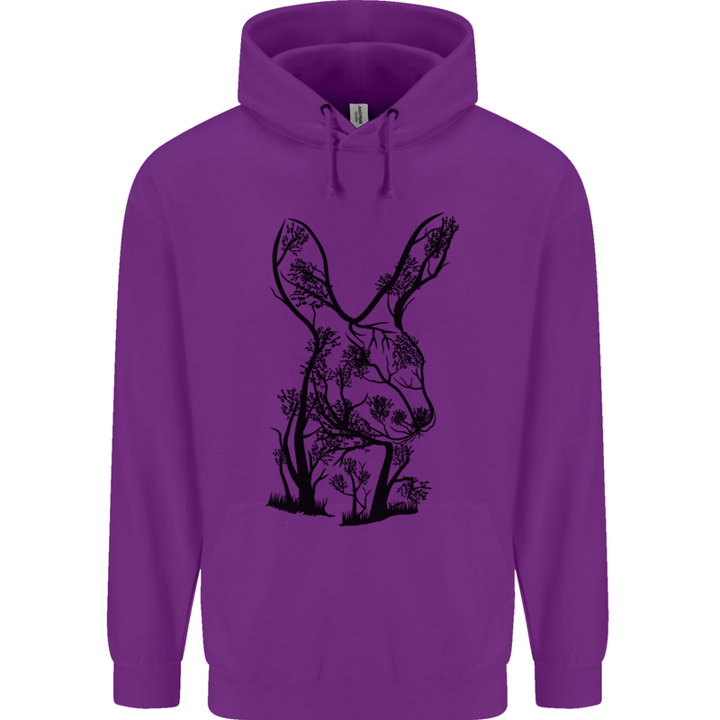 Rabbit Ecology Childrens Kids Hoodie Purple