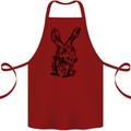 Rabbit Ecology Cotton Apron 100% Organic Maroon