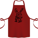 Rabbit Ecology Cotton Apron 100% Organic Maroon