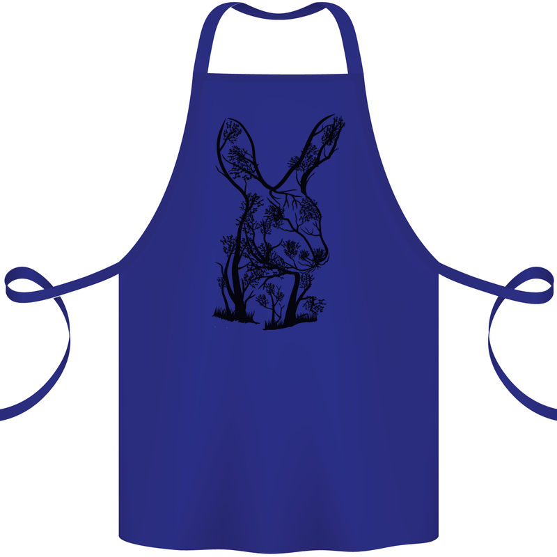 Rabbit Ecology Cotton Apron 100% Organic Royal Blue