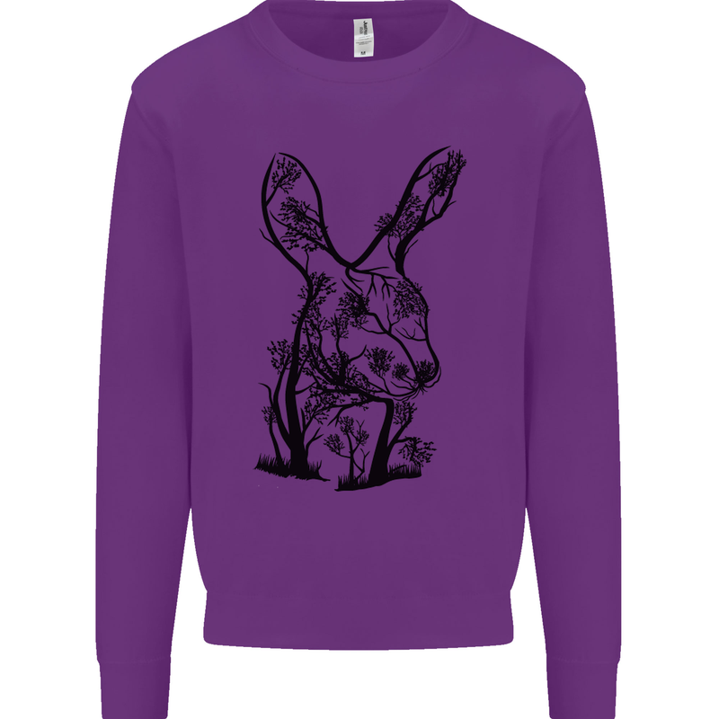 Rabbit Ecology Kids Sweatshirt Jumper Purple