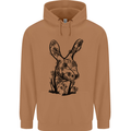 Rabbit Ecology Mens 80% Cotton Hoodie Caramel Latte