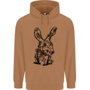 Rabbit Ecology Mens 80% Cotton Hoodie Caramel Latte