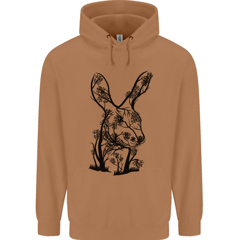 Rabbit Ecology Mens 80% Cotton Hoodie Caramel Latte