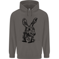 Rabbit Ecology Mens 80% Cotton Hoodie Charcoal