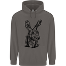 Rabbit Ecology Mens 80% Cotton Hoodie Charcoal