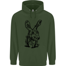 Rabbit Ecology Mens 80% Cotton Hoodie Forest Green