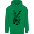 Rabbit Ecology Mens 80% Cotton Hoodie Irish Green