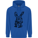Rabbit Ecology Mens 80% Cotton Hoodie Royal Blue