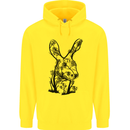 Rabbit Ecology Mens 80% Cotton Hoodie Yellow
