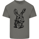 Rabbit Ecology Mens Cotton T-Shirt Tee Top Charcoal