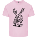 Rabbit Ecology Mens Cotton T-Shirt Tee Top Light Pink