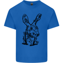 Rabbit Ecology Mens Cotton T-Shirt Tee Top Royal Blue