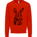 Rabbit Ecology Mens Sweatshirt Jumper Bright Red