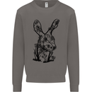 Rabbit Ecology Mens Sweatshirt Jumper Charcoal
