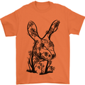 Rabbit Ecology Mens T-Shirt Cotton Gildan Orange