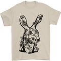 Rabbit Ecology Mens T-Shirt Cotton Gildan Sand