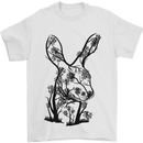 Rabbit Ecology Mens T-Shirt Cotton Gildan White