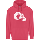 Rabbit Hand Shadow Funny Silhouette Childrens Kids Hoodie Heliconia