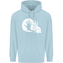 Rabbit Hand Shadow Funny Silhouette Childrens Kids Hoodie Light Blue
