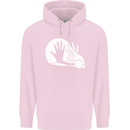 Rabbit Hand Shadow Funny Silhouette Childrens Kids Hoodie Light Pink