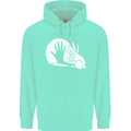 Rabbit Hand Shadow Funny Silhouette Childrens Kids Hoodie Peppermint