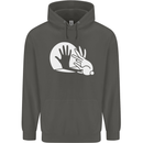 Rabbit Hand Shadow Funny Silhouette Childrens Kids Hoodie Storm Grey