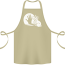 Rabbit Hand Shadow Funny Silhouette Cotton Apron 100% Organic Khaki