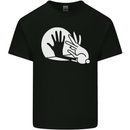 Rabbit Hand Shadow Funny Silhouette Kids T-Shirt Childrens Black