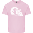 Rabbit Hand Shadow Funny Silhouette Kids T-Shirt Childrens Light Pink