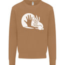 Rabbit Hand Shadow Funny Silhouette Mens Sweatshirt Jumper Caramel Latte