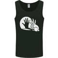 Rabbit Hand Shadow Funny Silhouette Mens Vest Tank Top Black