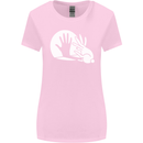 Rabbit Hand Shadow Funny Silhouette Womens Wider Cut T-Shirt Light Pink