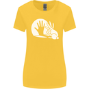 Rabbit Hand Shadow Funny Silhouette Womens Wider Cut T-Shirt Yellow