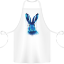 Rabbit Watercolour Cotton Apron 100% Organic White