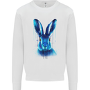 Rabbit Watercolour Mens Sweatshirt Jumper White