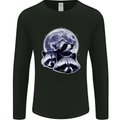 Raccoon Moon Mens Long Sleeve T-Shirt Black