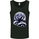 Raccoon Moon Mens Vest Tank Top Black