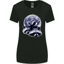 Raccoon Moon Womens Wider Cut T-Shirt Black