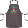 Raccoon Planning a Heist Funny Animal Cotton Apron 100% Organic Dark Grey