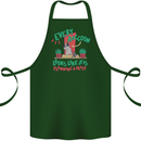 Raccoon Planning a Heist Funny Animal Cotton Apron 100% Organic Forest Green