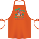 Raccoon Planning a Heist Funny Animal Cotton Apron 100% Organic Orange