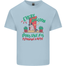 Raccoon Planning a Heist Funny Animal Kids T-Shirt Childrens Light Blue