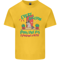 Raccoon Planning a Heist Funny Animal Kids T-Shirt Childrens Yellow