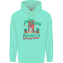 Raccoon Planning a Heist Funny Animal Mens 80% Cotton Hoodie Peppermint