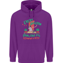 Raccoon Planning a Heist Funny Animal Mens 80% Cotton Hoodie Purple