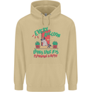 Raccoon Planning a Heist Funny Animal Mens 80% Cotton Hoodie Sand