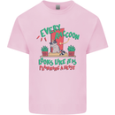 Raccoon Planning a Heist Funny Animal Mens Cotton T-Shirt Tee Top Light Pink