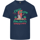 Raccoon Planning a Heist Funny Animal Mens Cotton T-Shirt Tee Top Navy Blue