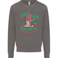 Raccoon Planning a Heist Funny Animal Mens Sweatshirt Jumper Charcoal